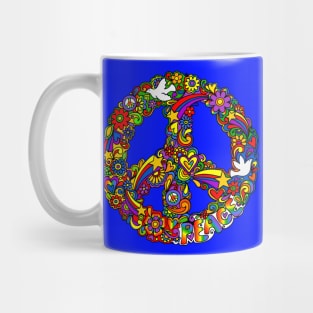 Rainbow Peace Sign Mug